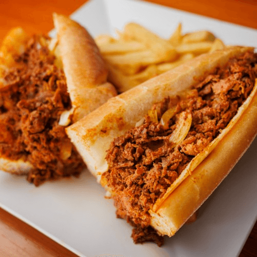Spicy Beef Cheese Steak.