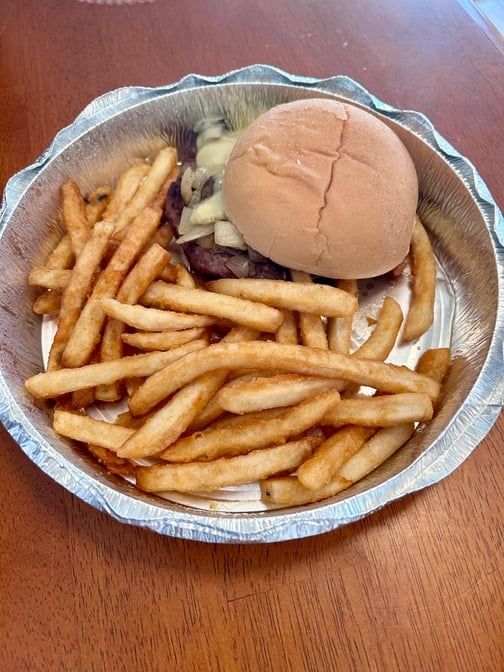 38. Sautรฉed Burger.