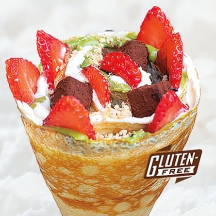 16. Matcha Stripe Truffles Crepe (GF).