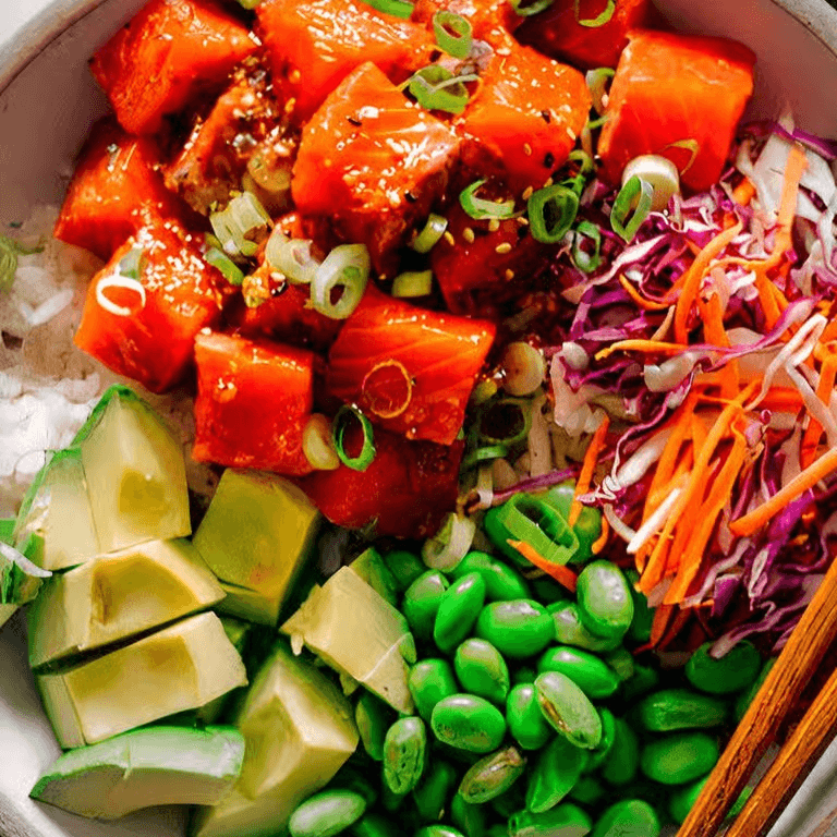 Salmon Pokè Bowl.