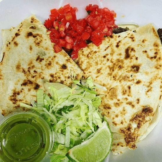 Big Flour Tortilla Quesadilla.