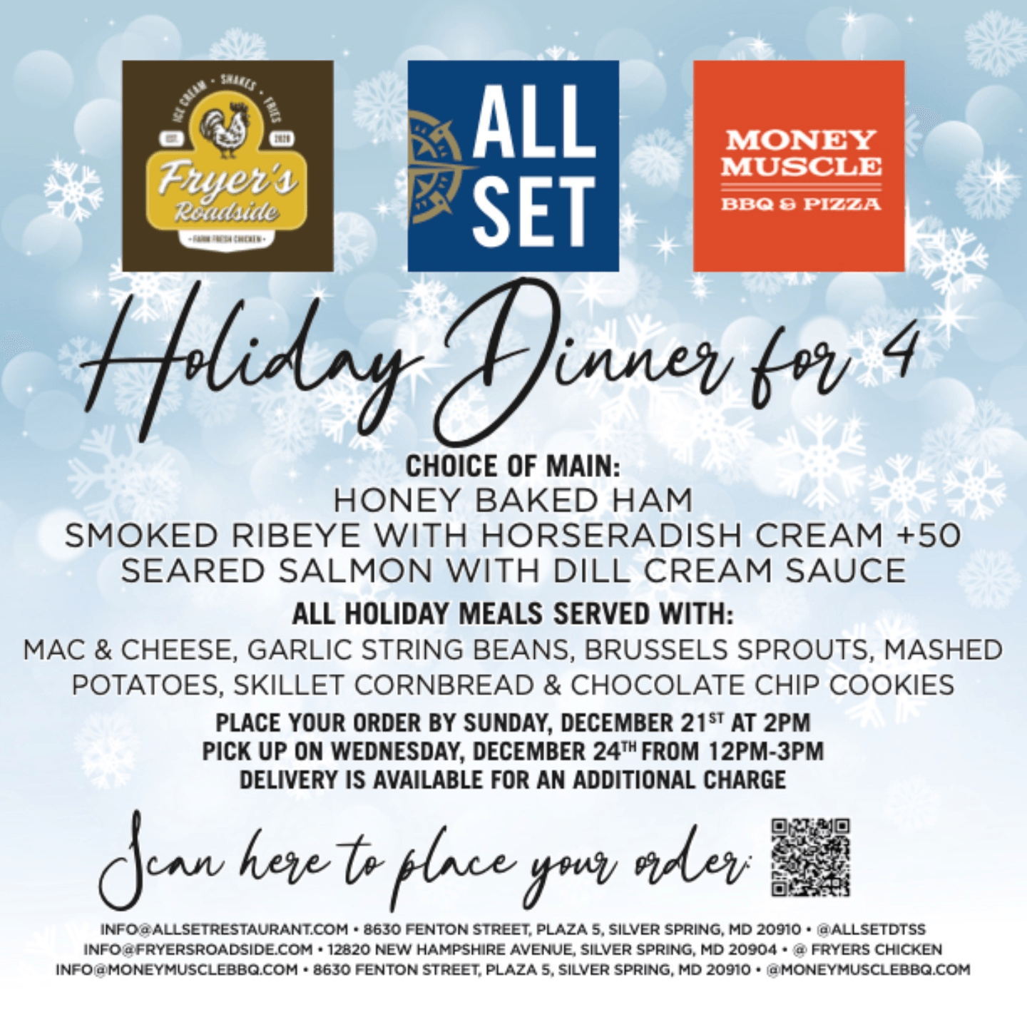 Holiday Dinner for 4