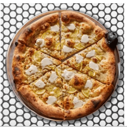 White Pie Al Limone Pizza.