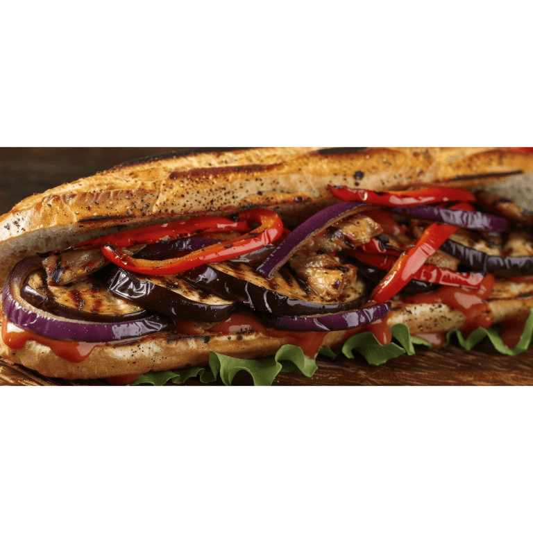 Eggplant Parmigiana Hoagie.