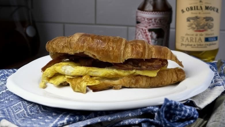 Bacon, Eggs and Cheese Crossaint.