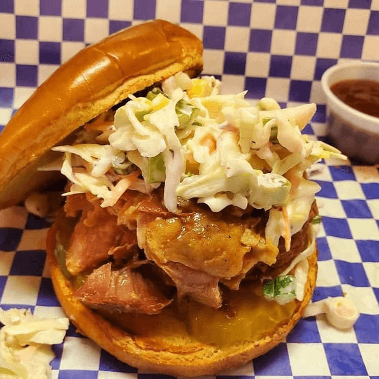 Pulled Chicken Sandwich.