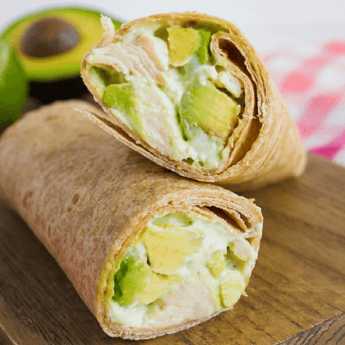 7) Avocado Chicken Wrap: 