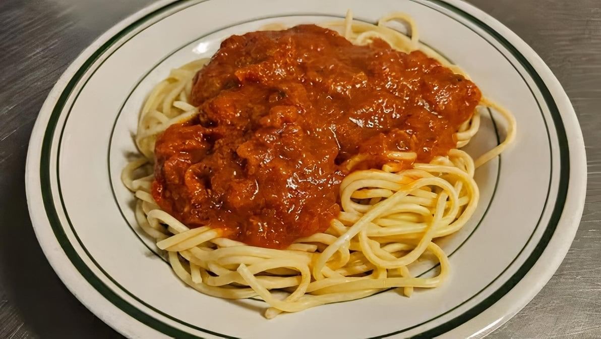 Spaghetti with Marinara Sauce.