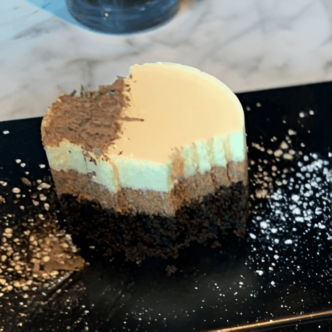 Triple Chocolate Mousse Cake.