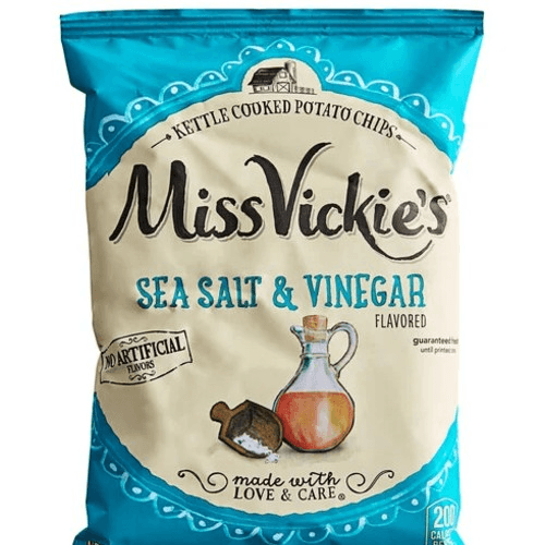 Miss Vickie's Sea Salt & Vinegar Kettle Potato Chips.