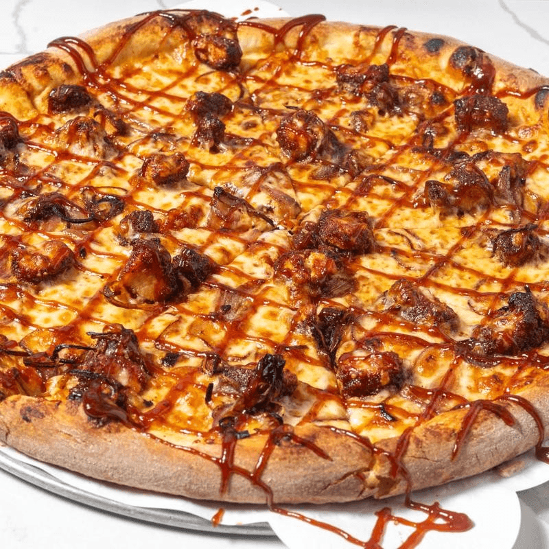 BBQ Chicken Pizza.