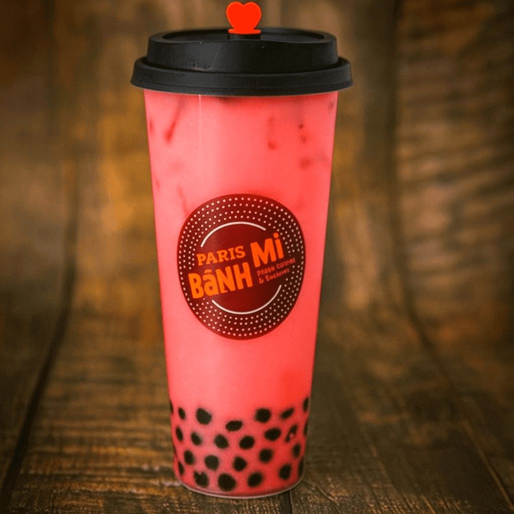 Strawberry Milk Tea / Trà Sữa Dâu.