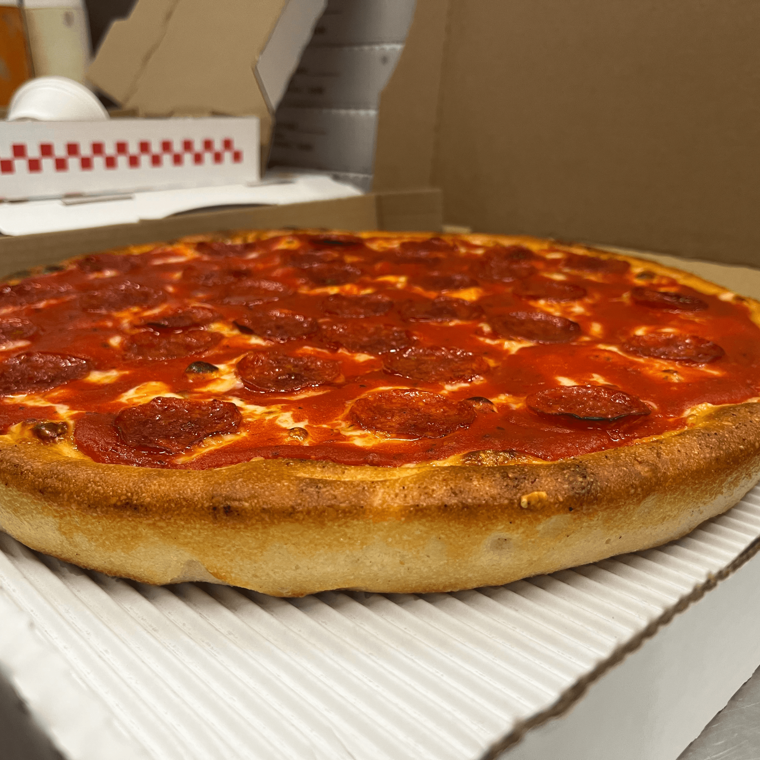 10) Featured Pizza by the Slice: “Chicago Style Deep Dish Pizza”.