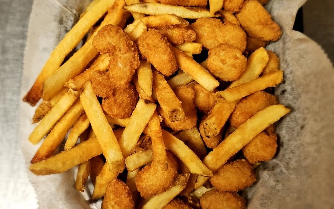 Shrimp Basket with Fries.