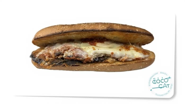 Eggplant Parmiginia Hero.