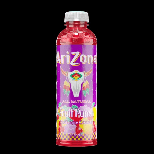 Arizona Iced Tea with Fruit Punch.
