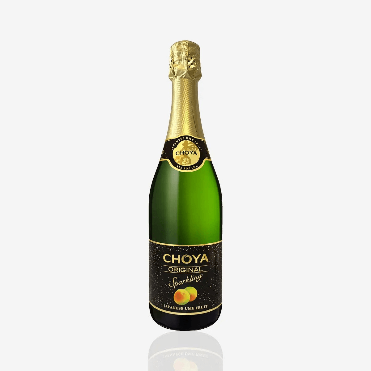 Choya Sparkling plum wine bottle　チョーヤスパークリング梅酒.