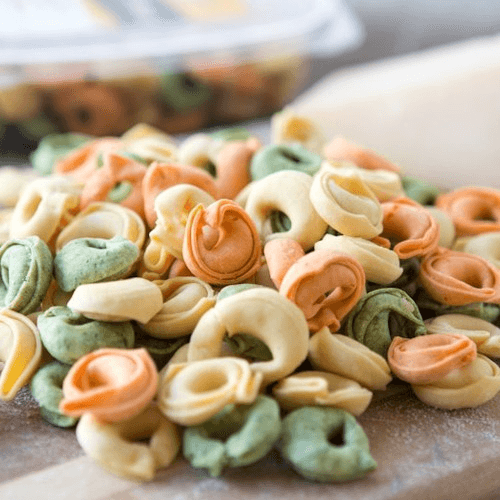 7) Baked Tricolor Cheese Tortellini: 