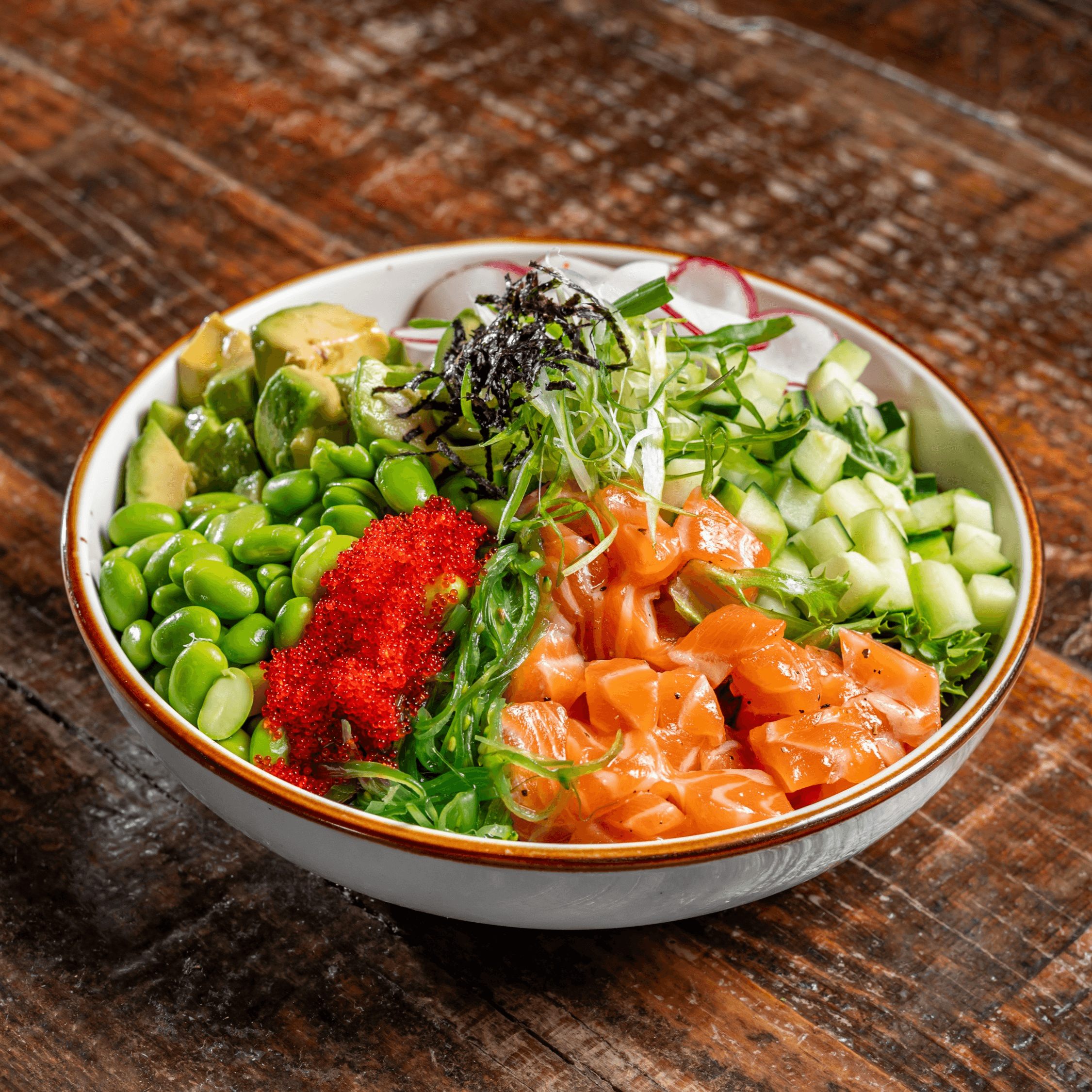 Japanese salmon salad.