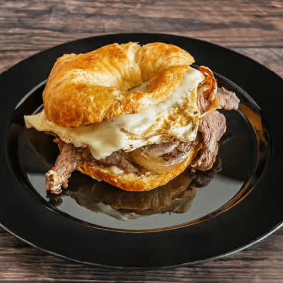 Steak Egg & Cheese Sandwich.