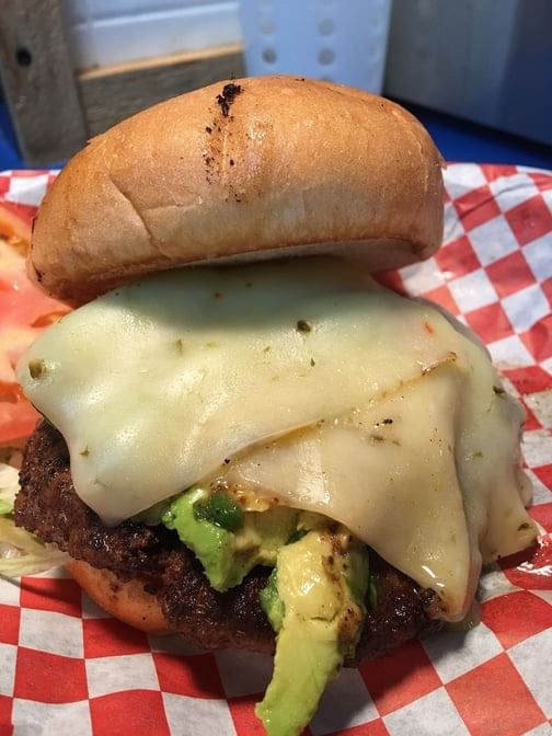 Avocado Pepperjack Burger.