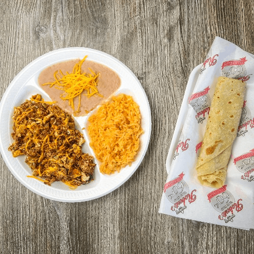 Combo # 8.   Machaca Plate.