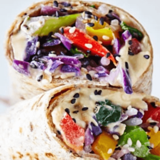 Sesame Veggie Wrap.