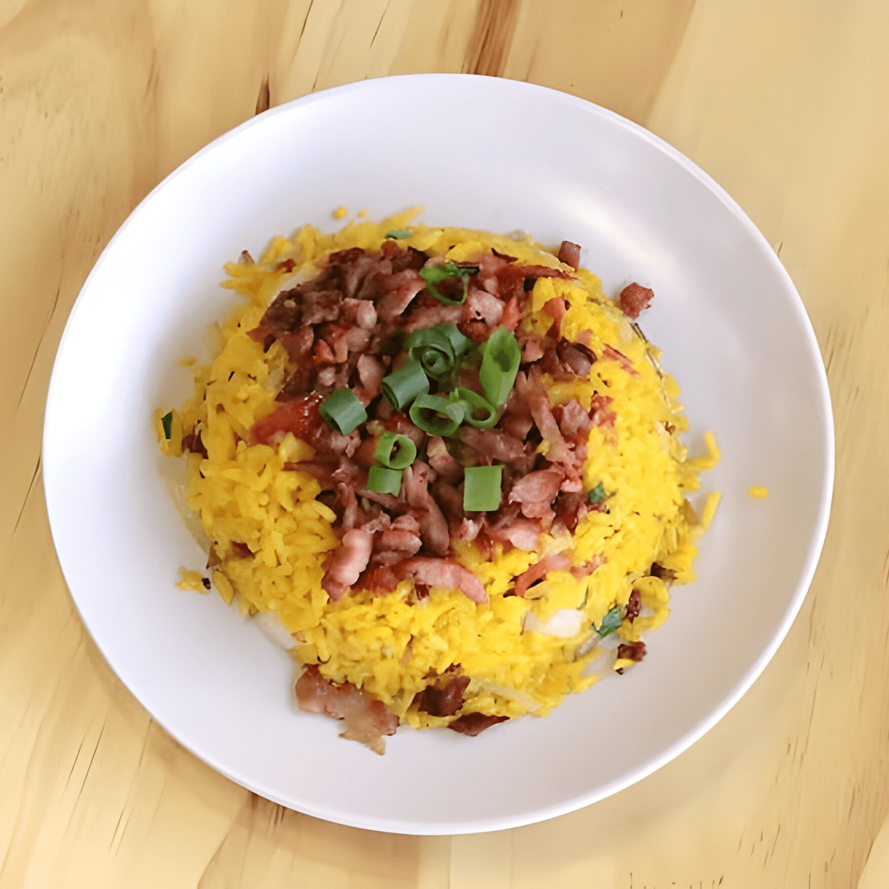 Roast pork fried rice.