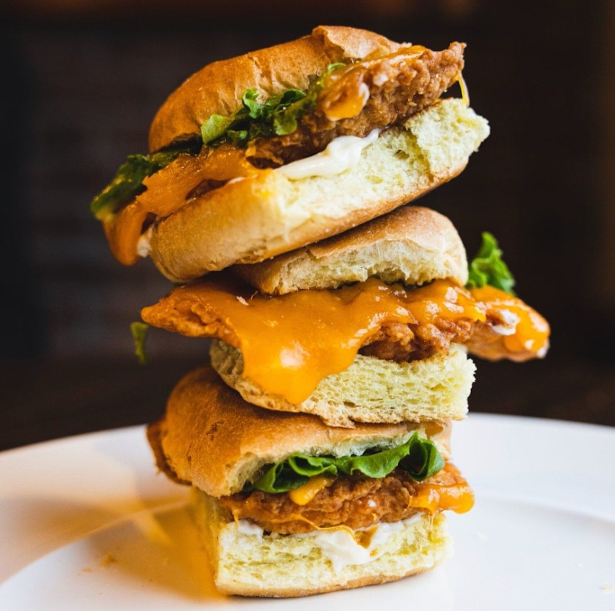 Fried chicken sandwich w/ fries.