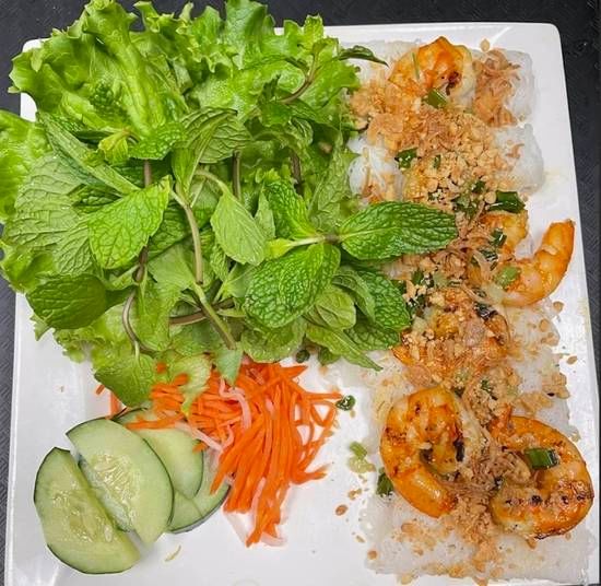 Grilled Shrimp Banh Hoi.