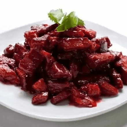 Boneless spare ribs luncheon.