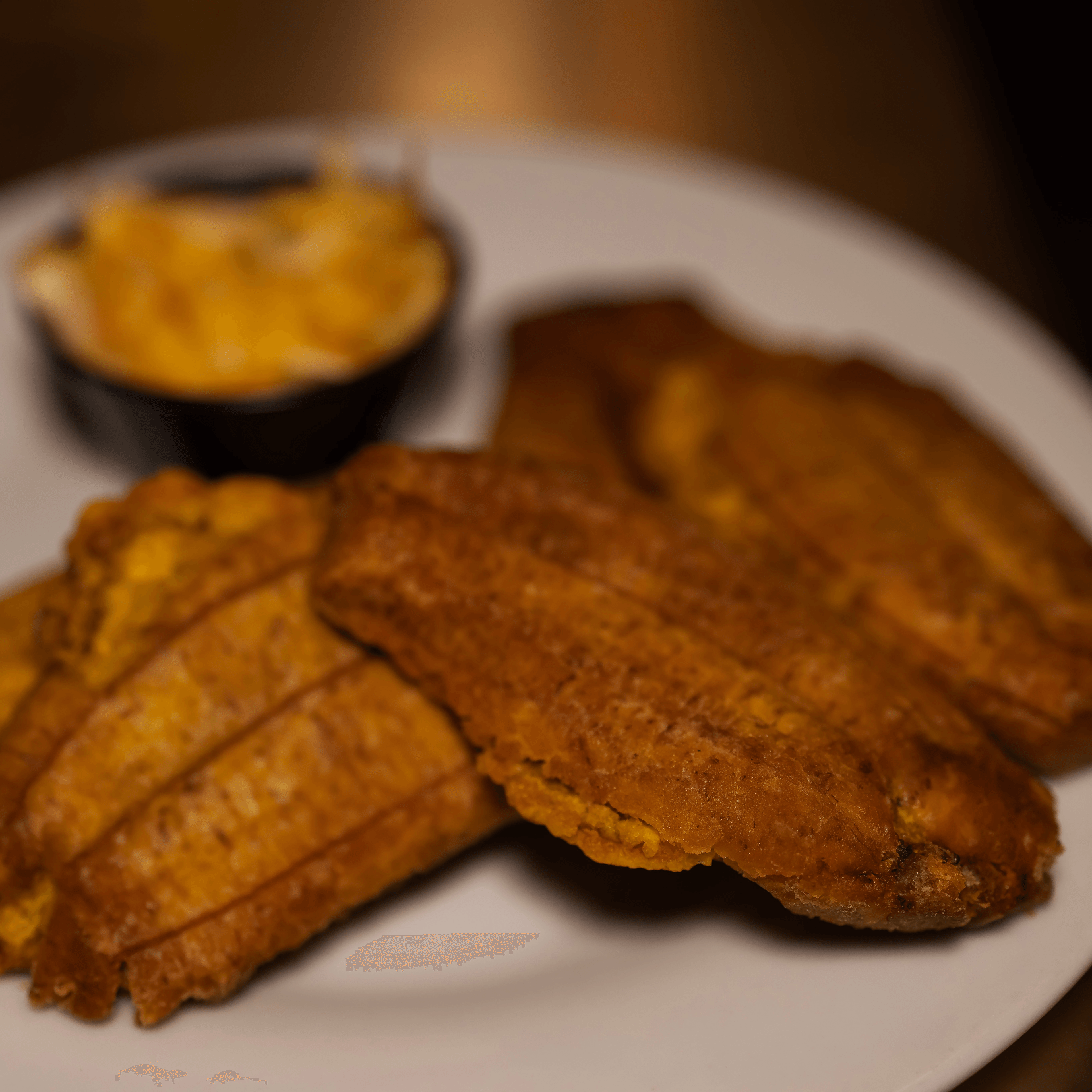 Sweet Plantains & Pickles.
