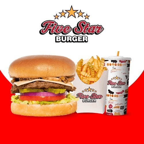 10.Mushrooms Swiss Burger Combo.