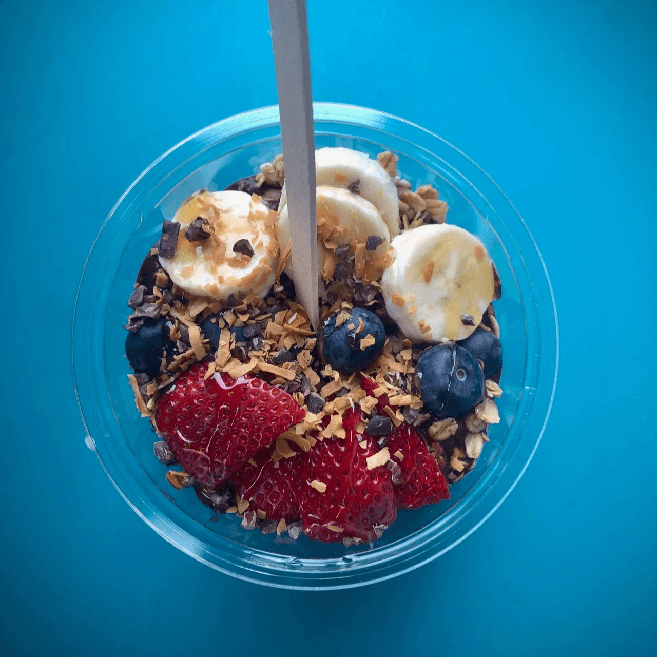 Açai Bowl: Organic Zero Added Sugar.