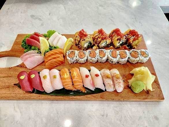 Sushi platter for two.