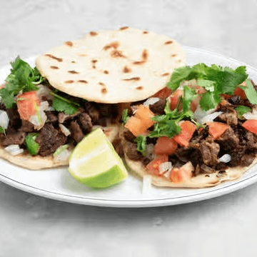 Tacos Carne Asada de Res/Grilled Beef.