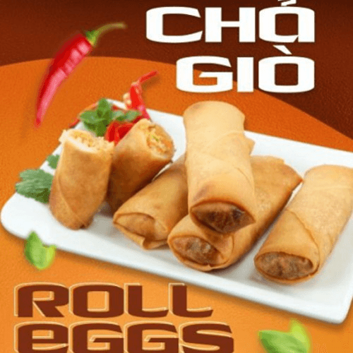 Egg Rolls (3 Rolls) / Chả Giò Chiên (3 Cuốn ).