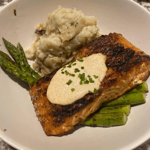 Grilled Salmon Plate.