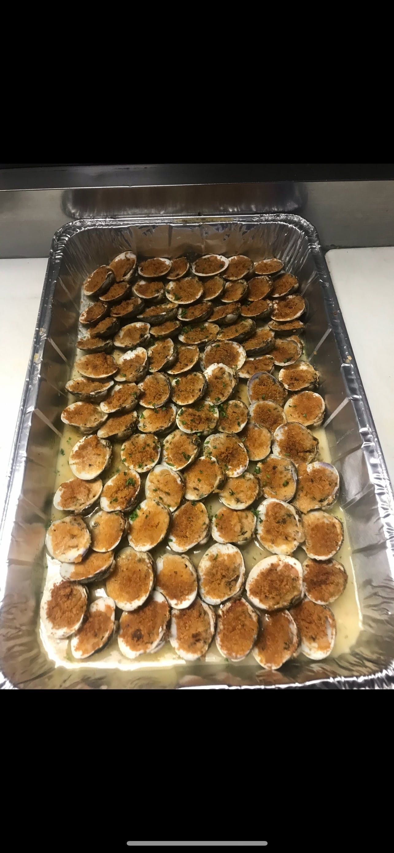 Baked Clams Catering.