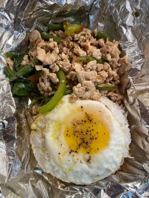 Pad Kra Prow (Basil).