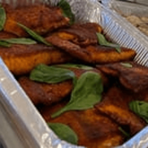 Grilled Blackened Salmon.