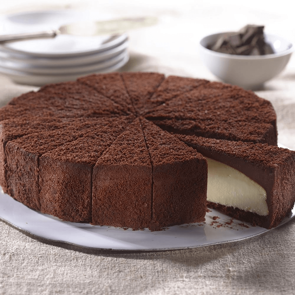 Chocolate Ganache Cheesecake.