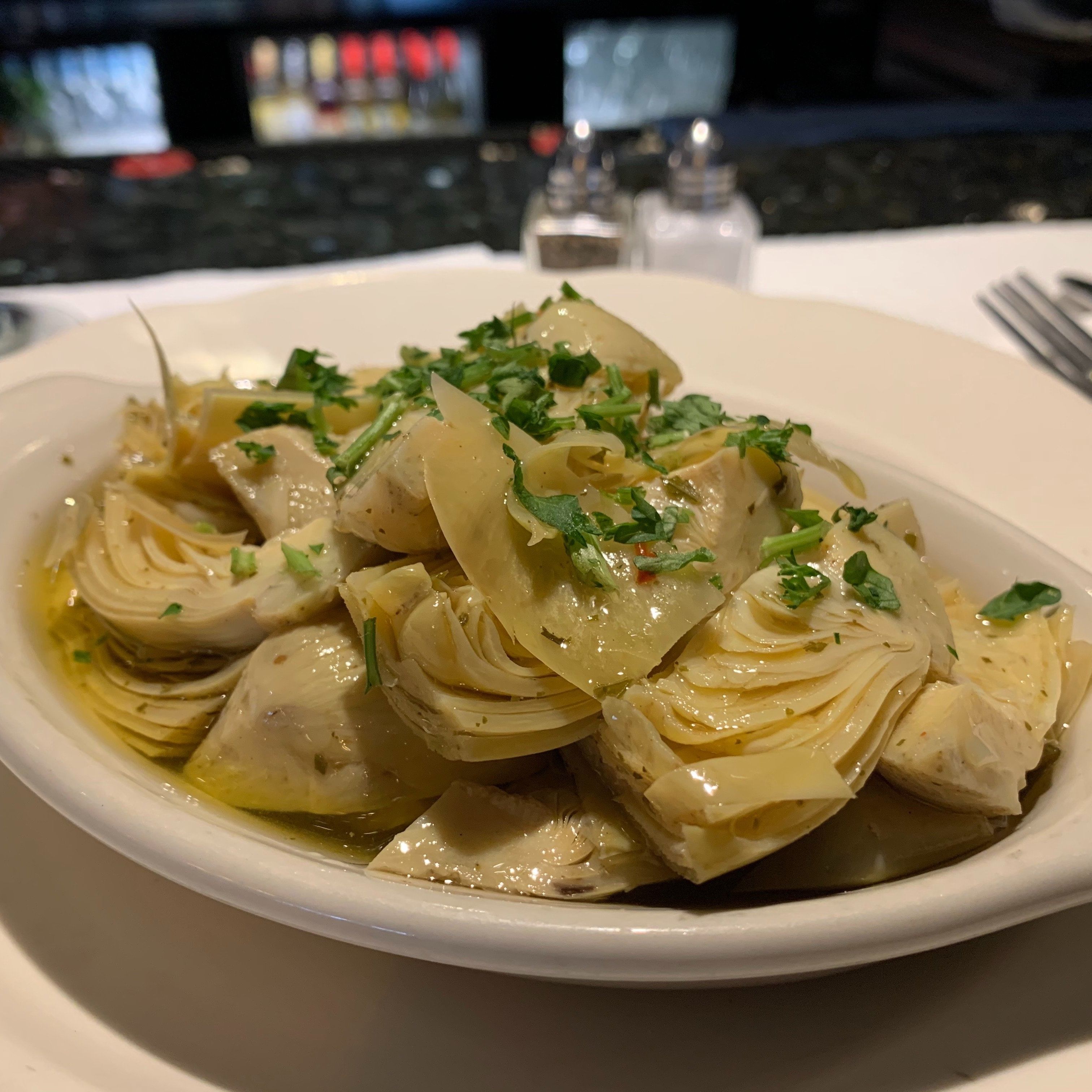 Marinated Artichoke Hearts.