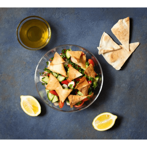 Grilled Chicken Fattoush Salad.