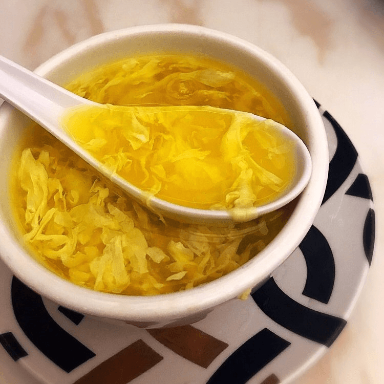 鲜滑蛋花汤 Egg Drop Soup.