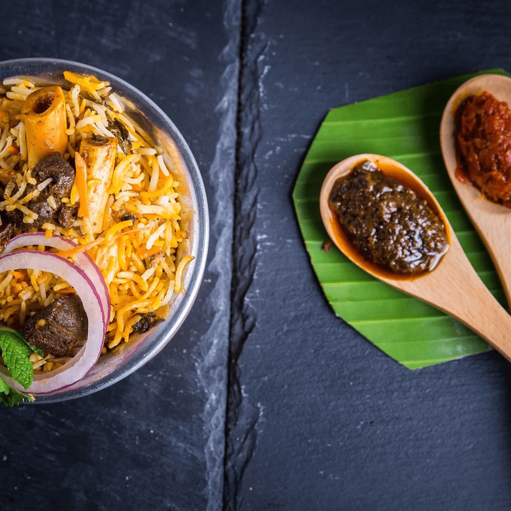 Goat Fry Biryani Bucket Biryani.