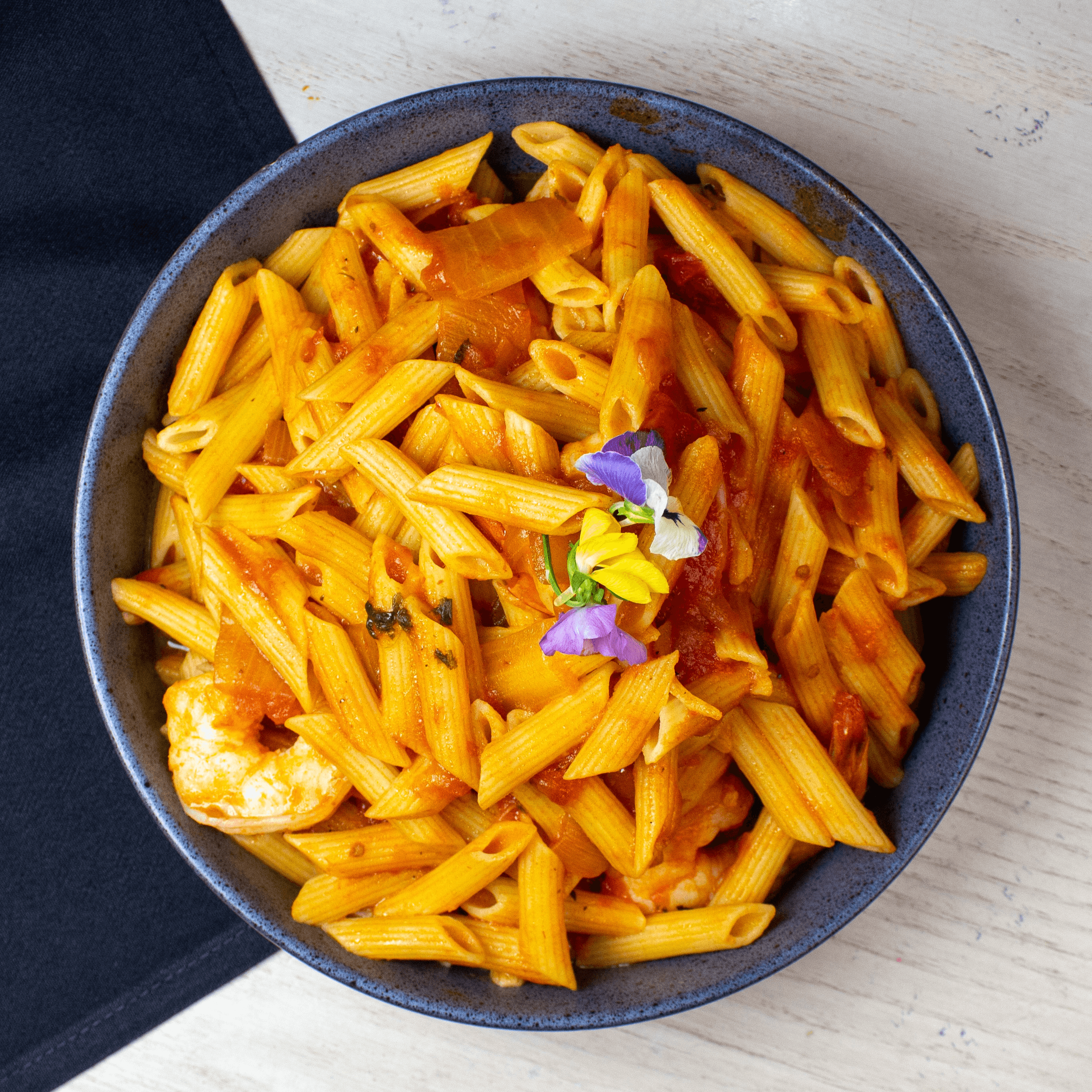 Penne pasta.