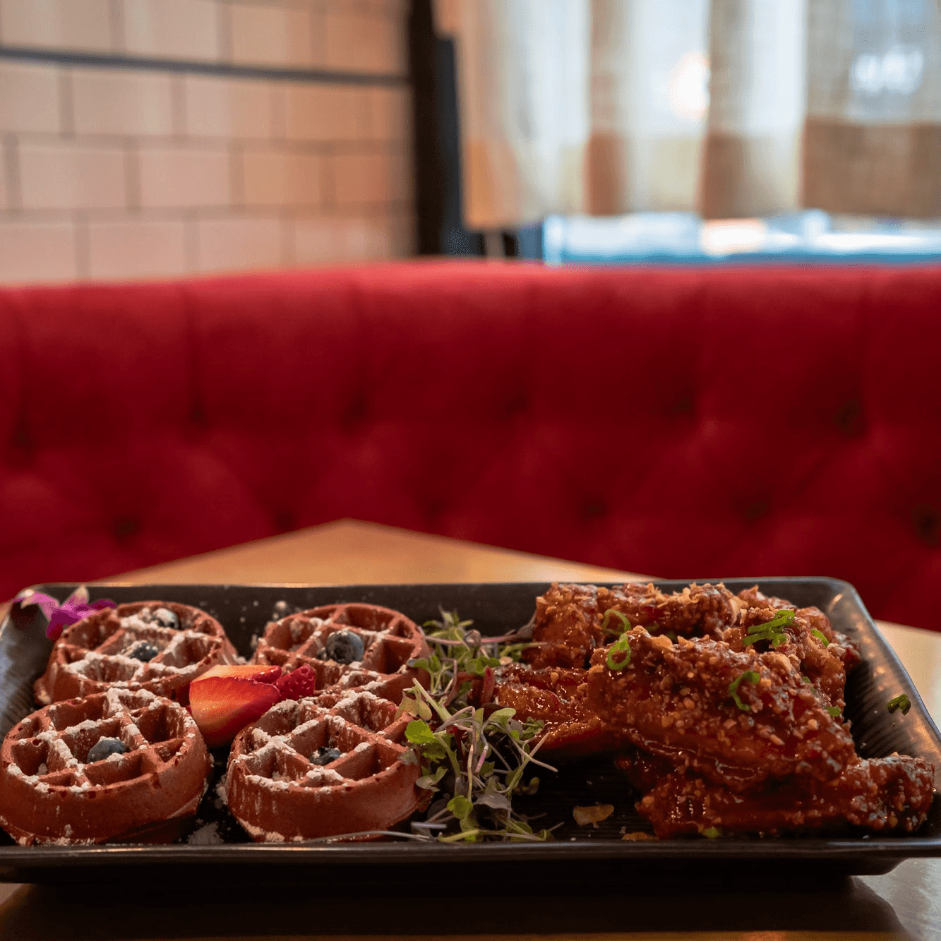 Chicken and Waffles.