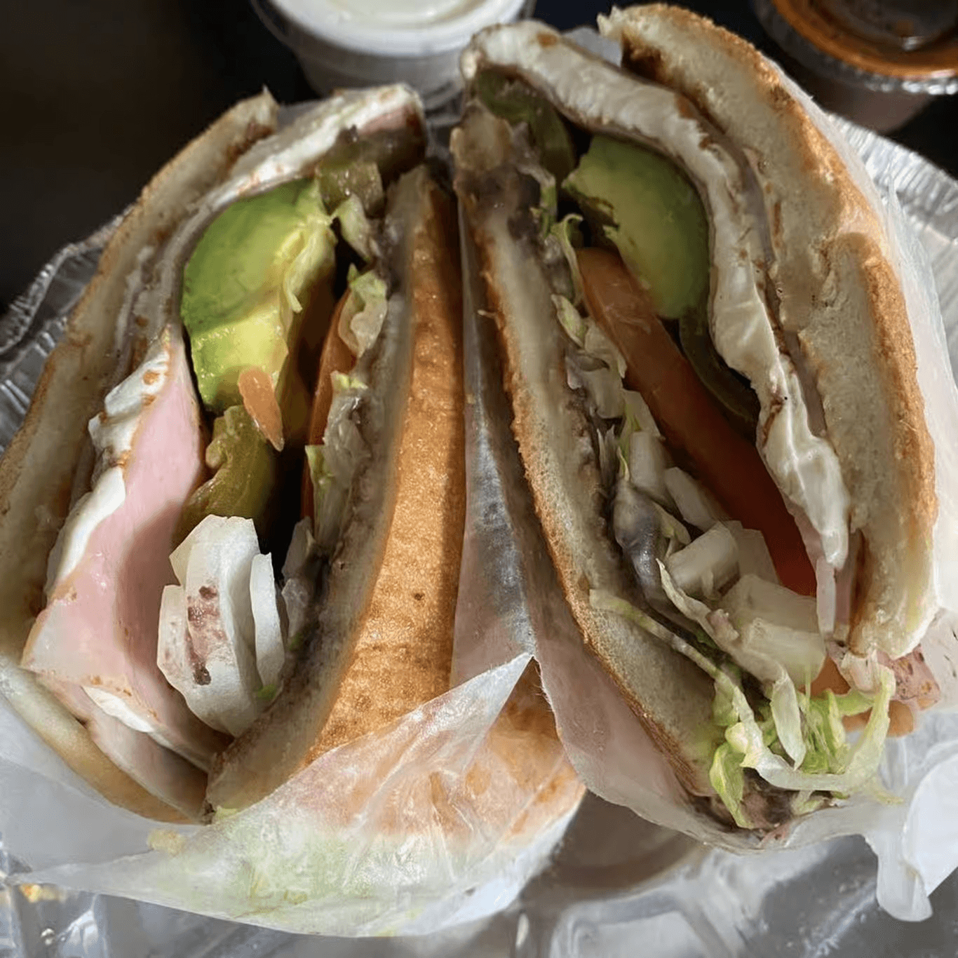 126. Torta De Queso Fundido Y Jamon.