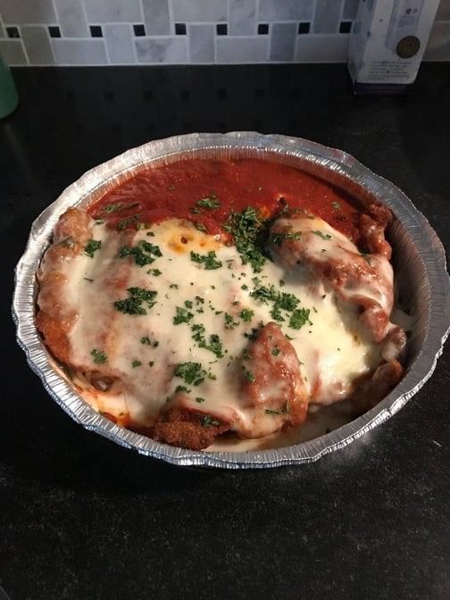 Veal Parmigiana.